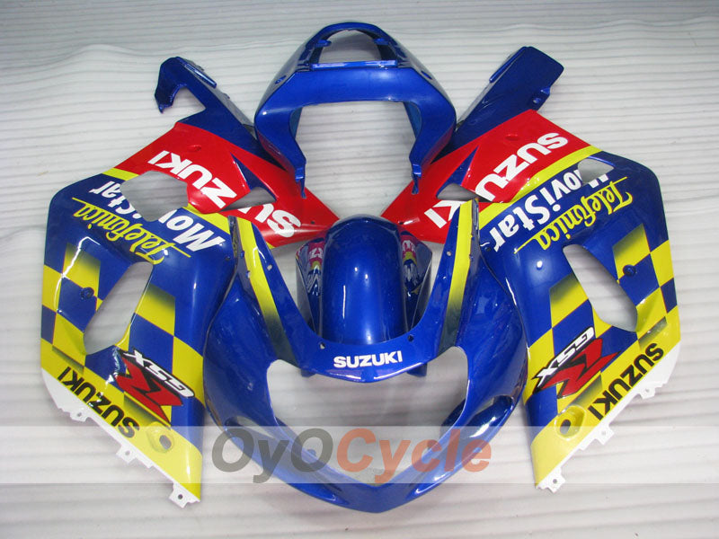 Kit carene a iniezione per GSX R750 anni 00-03 - Giallo, Blu - Movistar #OYO87901064 Immagine secondaria del prodotto