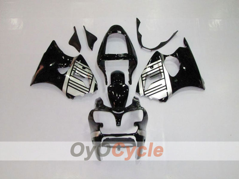 Kit carene a iniezione per NINJA ZX-6R 00-02 - Nero, Argento - Stile Fabbrica #OYO87901691 Immagine principale del prodotto