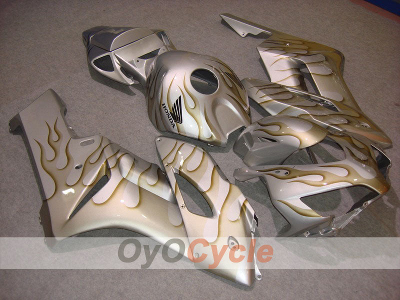 Kit carene a iniezione per CBR1000RR 04-05 - Giallo, Argento - Fiamma #OYO87900487 Immagine principale del prodotto
