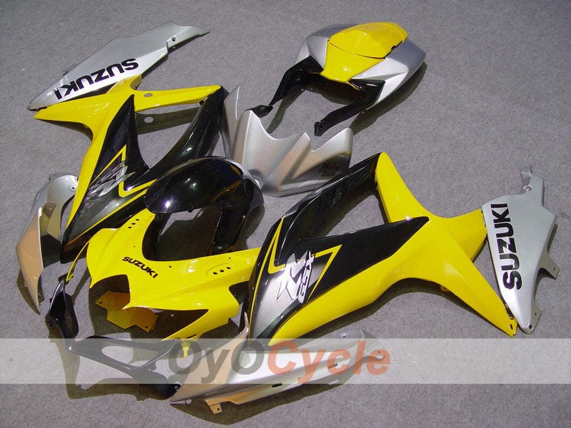 Carenatura a iniezione per GSX R750 anni 08-10 - Giallo, Argento - Stile originale #OYO87901422 Immagine principale del prodotto