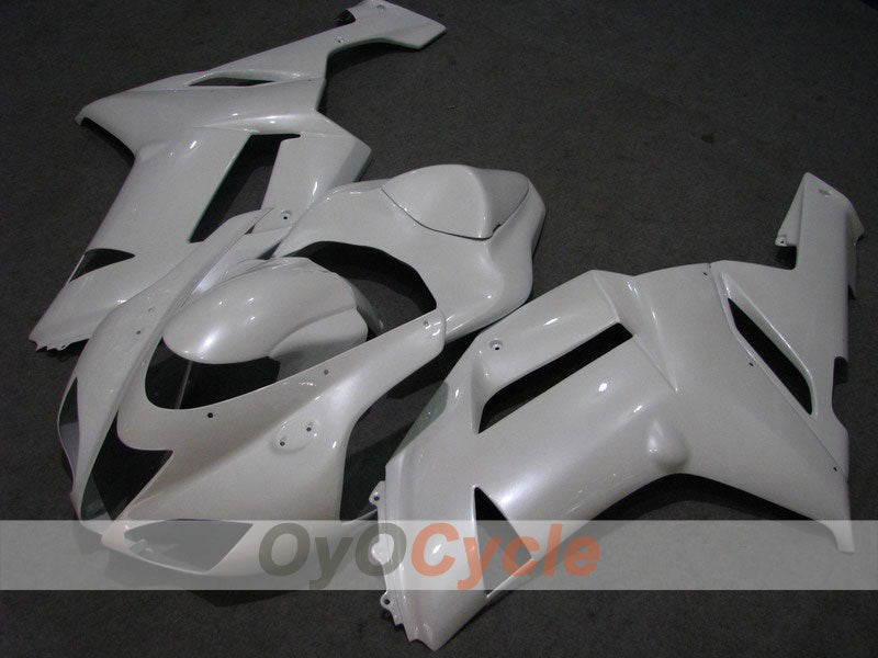Kit carene a iniezione per NINJA ZX-6R 07-08 - Bianco - Stile fabbrica #OYO87901908 Immagine principale del prodotto