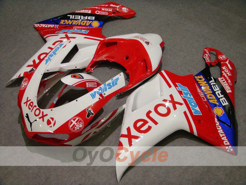 Carene a iniezione per Ducati 848 anni 08-13 - Rosso, Bianco - Xerox #OYO87902258 Immagine principale del prodotto