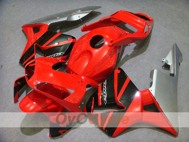 Kit carene stampate a iniezione per CBR600RR 03-04 - Rosso, Nero - Stile originale #OYO87902601 Immagine principale del prodotto