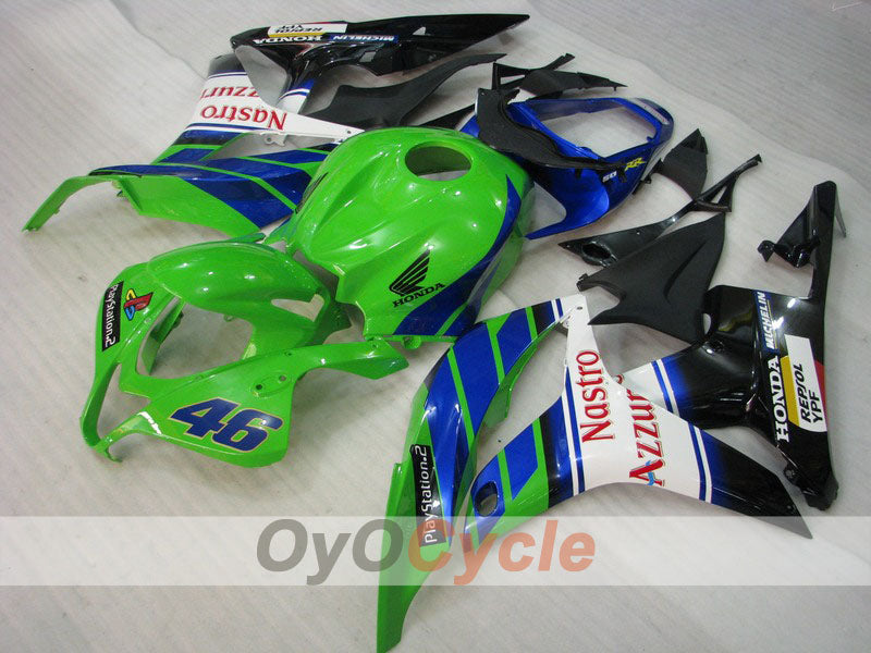 Kit carene a iniezione per CBR600RR 07-08 - Giallo, Verde - Nastro Azzurro #OYO87900378 Immagine principale del prodotto