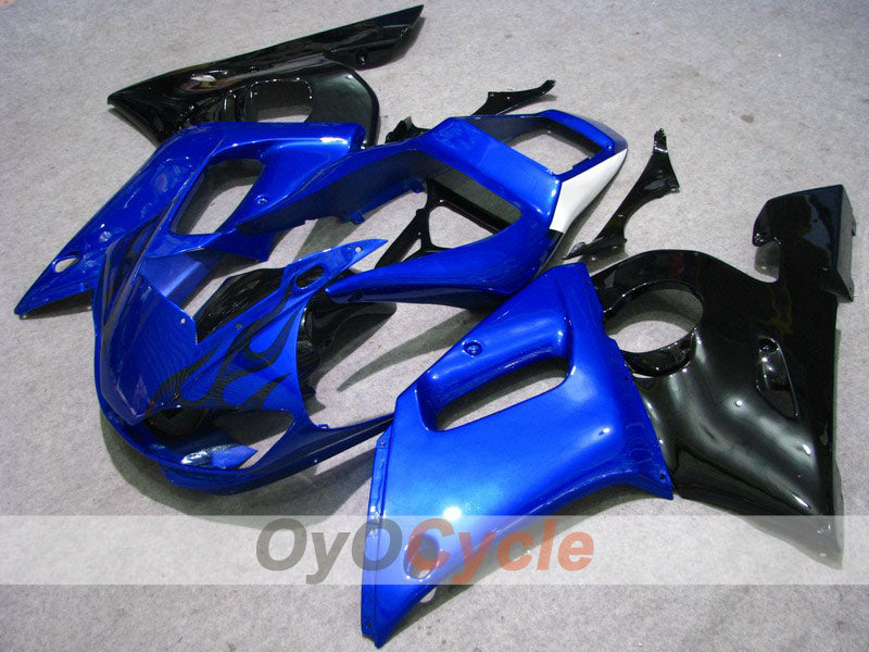 Kit carene a iniezione per YZF-R6 98-02 - Blu, Nero - Fiamma #OYO87900992 Immagine principale del prodotto