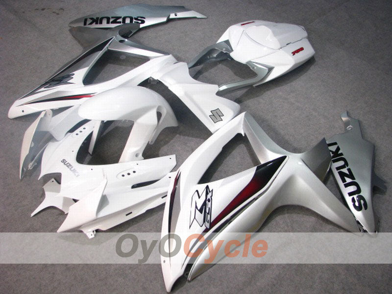 Carene a iniezione per GSX R750 08-10 - Bianco, Argento - Stile originale #OYO87901424 Immagine principale del prodotto