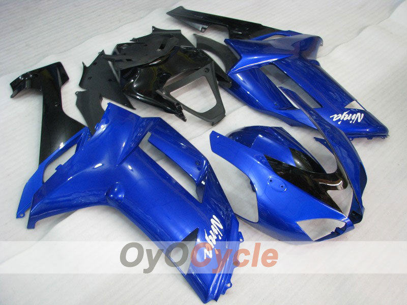 Kit carene a iniezione per NINJA ZX-6R 07-08 - Blu, Nero - Stile di fabbrica #OYO87901927 Immagine principale del prodotto