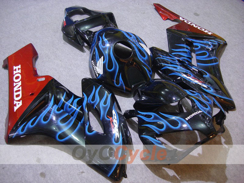 Kit carenatura a iniezione per CBR1000RR 04-05 - Blu, Nero - Fiamma #OYO87900489 Immagine principale del prodotto