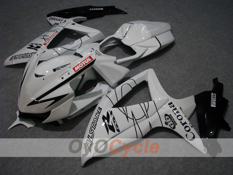 Carenatura a iniezione per GSX R750 anni 08-10 - Bianco, Nero - Corona #OYO87901390 Immagine principale del prodotto