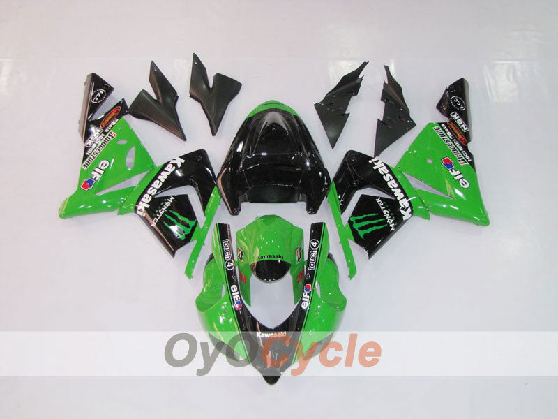 Kit carene stampate a iniezione per NINJA ZX-10R 04-05 - Verde, Nero - Monster #OYO87901544 Immagine secondaria del prodotto
