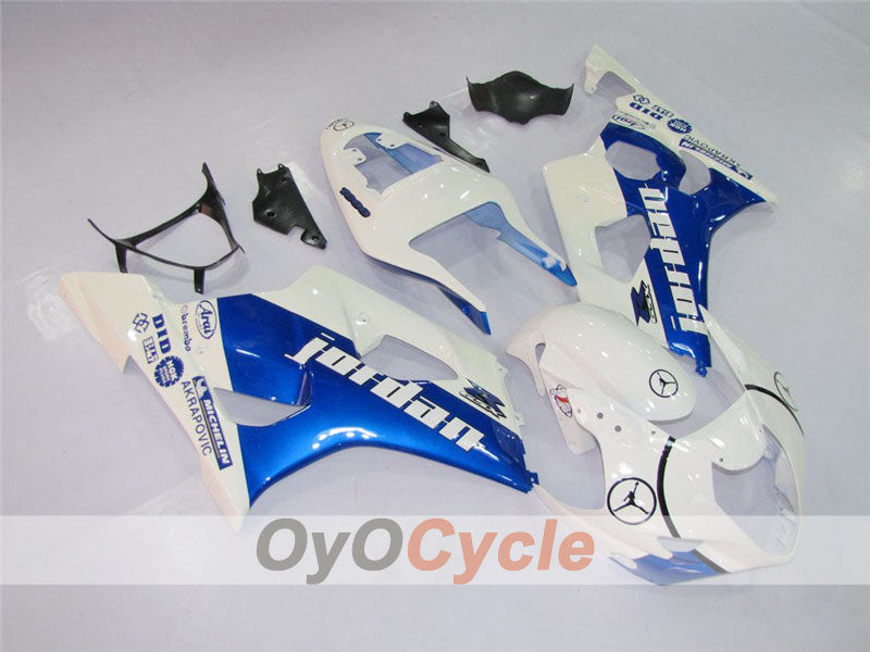 Kit Carenatura a Iniezione per GSX R1000 del 03-04 - Blu, Bianco - Jordan #OYO87901838 Immagine secondaria del prodotto
