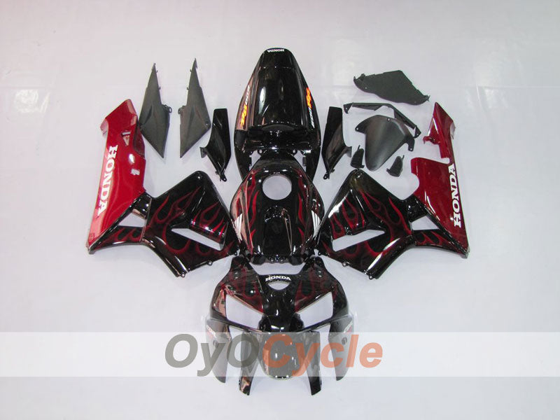 Kit carene a iniezione per CBR600RR 05-06 - Rosso, Nero - Fiamma #OYO87900239 Immagine principale del prodotto