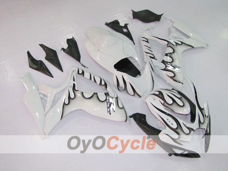 Kit carenatura a iniezione per GSX R750 06-07 - Bianco, Nero - Fiamma #OYO87901288 Immagine principale del prodotto