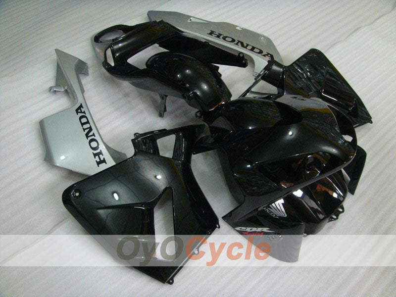 Kit carene stampate a iniezione per CBR600RR 03-04 - Nero, Argento - Stile originale #OYO87902604 Immagine principale del prodotto
