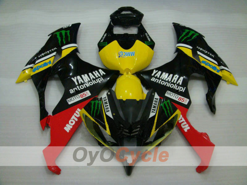 Carenatura a iniezione per YZF-R6 08-16 - Giallo, Nero - Monster, MOTUL #OYO87900969 Immagine principale del prodotto