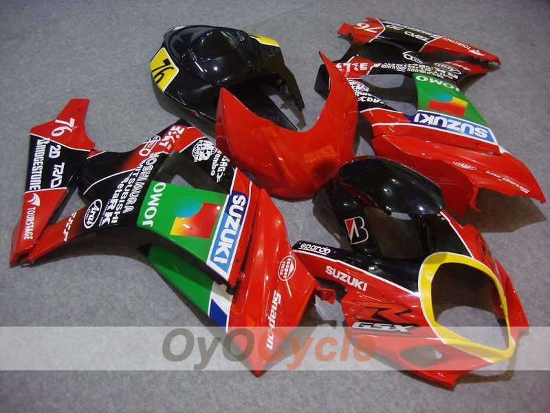 Kit carene a iniezione per GSX R1000 07-08 - Rosso, Nero - JOMO #OYO87902100 Immagine principale del prodotto