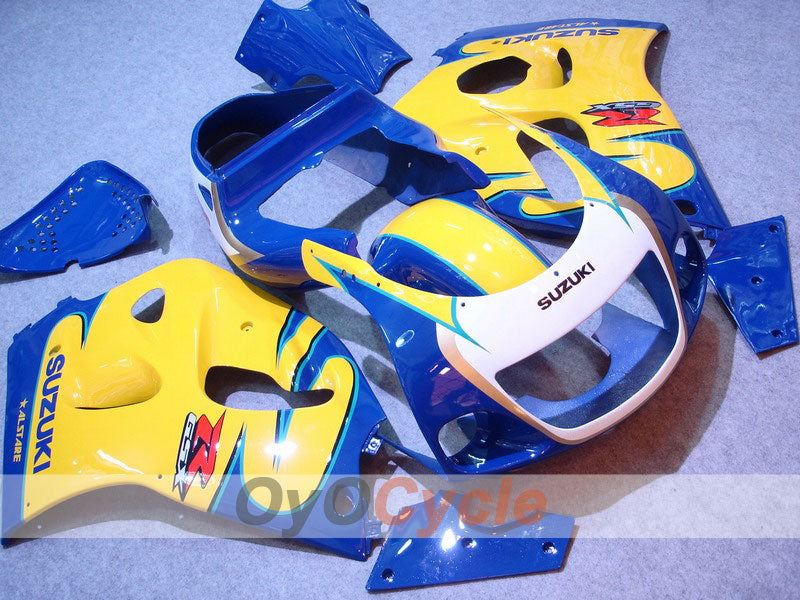 Kit carene per Suzuki GSXR750 del 96-99 - Giallo, Blu - Stile di fabbrica #OYO87902997 Immagine principale del prodotto