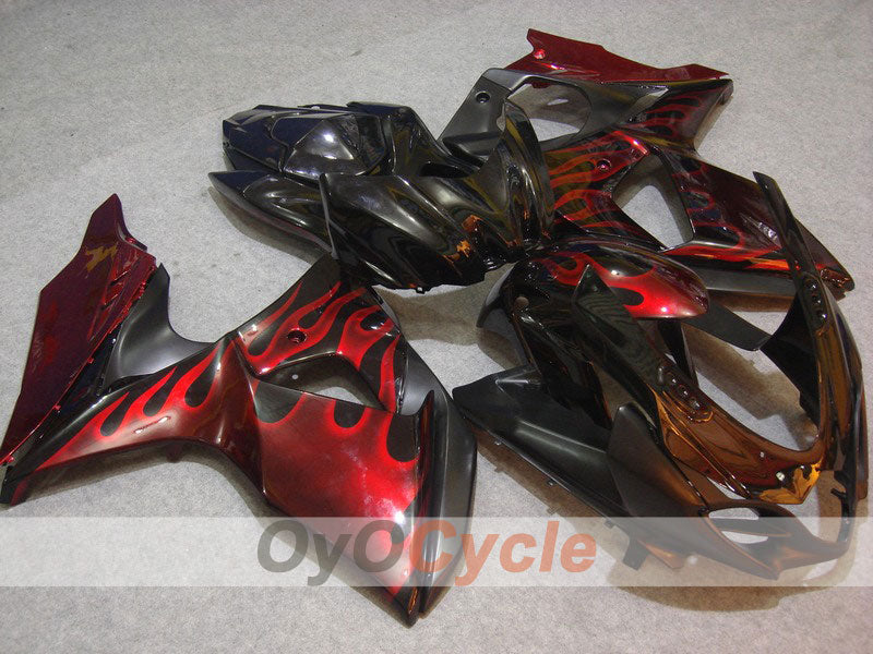 Kit carene a iniezione per GSX R1000 09-16 - Rosso, Nero - Fiamma #OYO87902866 Immagine principale del prodotto