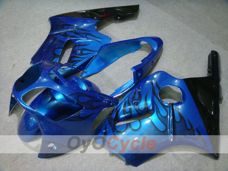 Carene a iniezione per NINJA ZX-12R 00-01 - Blu, Nero - Fiamma #OYO87903068 Immagine principale del prodotto