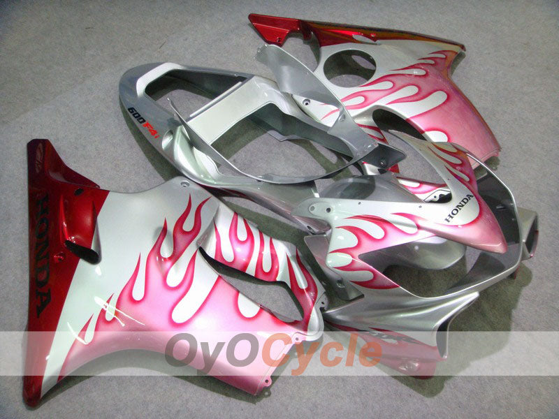 Kit carene a iniezione per CBR600F4i anni 01-03 - Argento, Rosa - Fiamma #OYO87900152 Immagine principale del prodotto