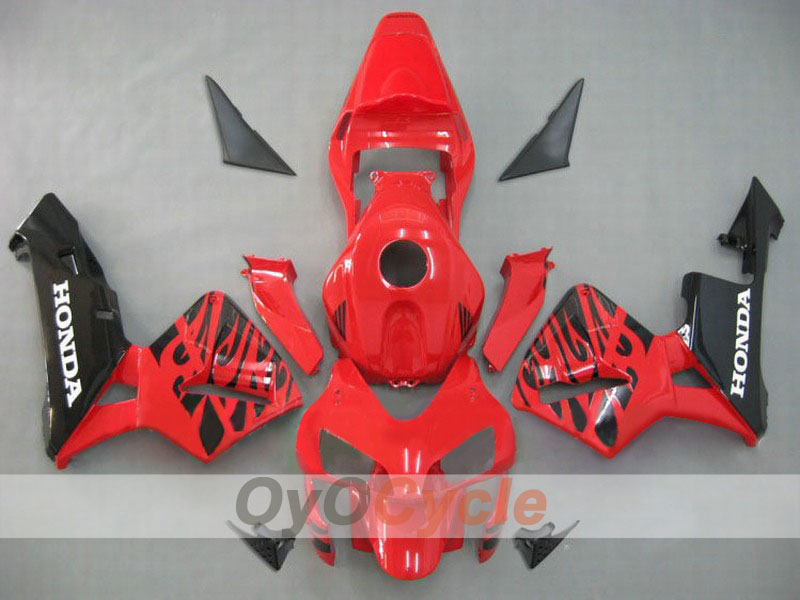 Kit carene stampate a iniezione per CBR600RR 03-04 - Rosso, Nero - Stile originale #OYO87902607 Immagine principale del prodotto