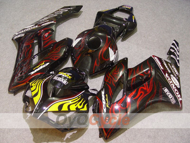 Kit carene a iniezione per CBR1000RR 04-05 - Rosso, Nero - Fiamma #OYO87900493 Immagine principale del prodotto