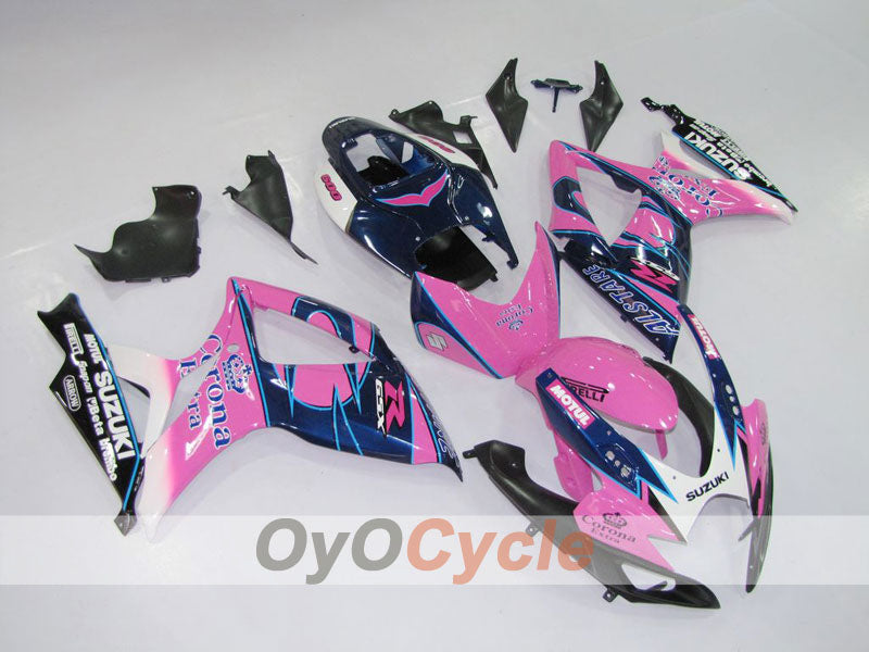 Kit carene a iniezione per GSX R600 06-07 - Nero, Rosa - Corona, MOTUL #OYO87901433 Immagine principale del prodotto