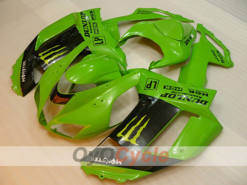 Kit carene a iniezione per NINJA ZX-6R 07-08 - Verde, Nero - Monster #OYO87901967 Immagine principale del prodotto