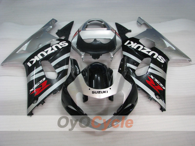 Carena a iniezione per GSX R600 01-03 - Nero, Argento - Stile di fabbrica #OYO87901139 Immagine secondaria del prodotto