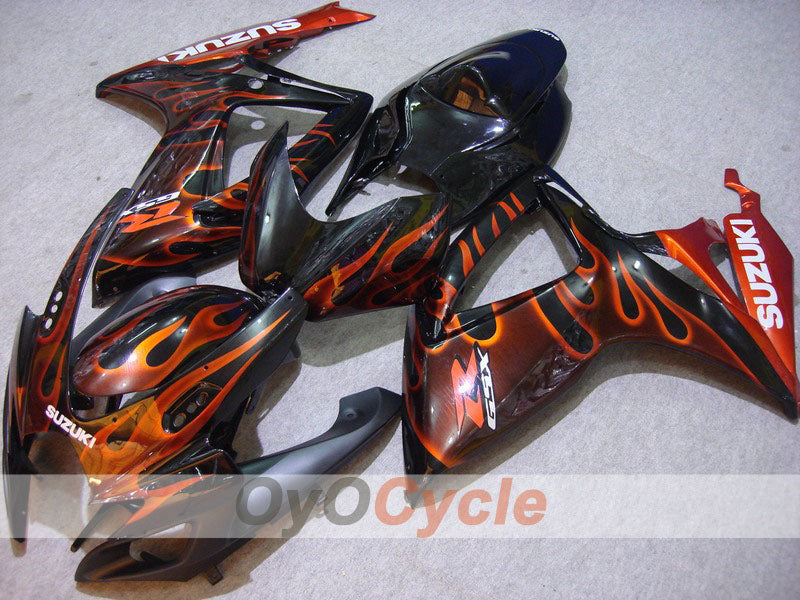 Kit carene a iniezione per GSX R750 06-07 - Arancione, Nero - Fiamma #OYO87901296 Immagine principale del prodotto