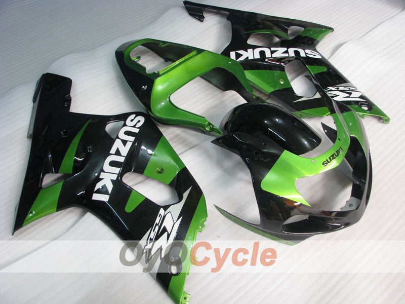 Kit carene a iniezione per GSX R600 01-03 - Verde, nero - Stile di fabbrica #OYO87905107 Immagine principale del prodotto