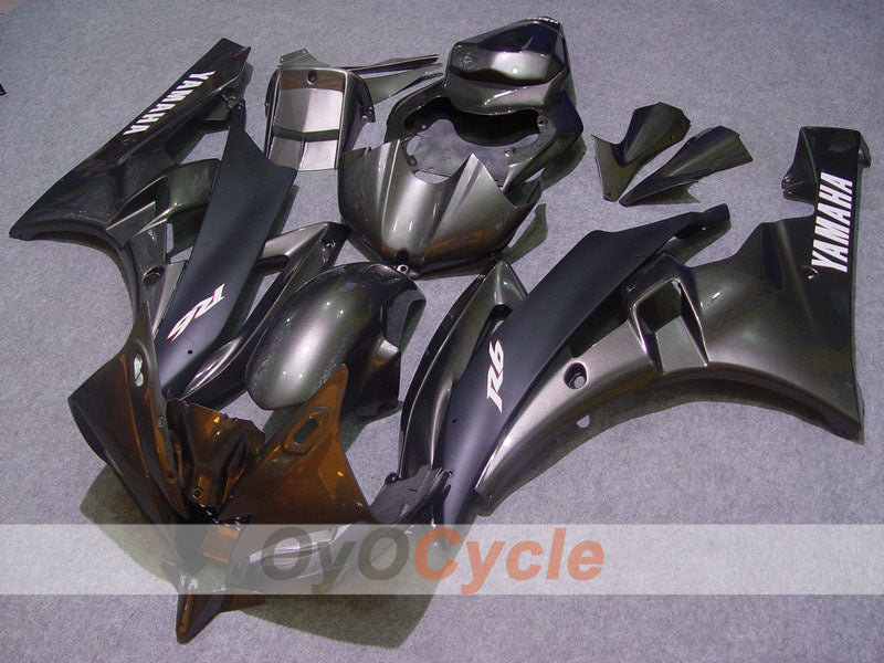Kit carene a iniezione per YZF-R6 06-07 - Nero, Argento, Opaco - Stile originale #OYO87900944 Immagine principale del prodotto