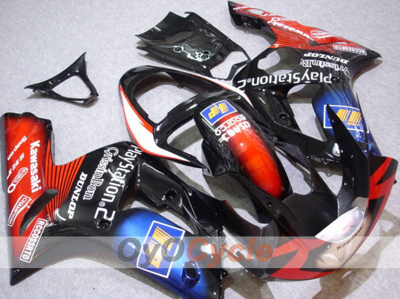 Kit carene a iniezione per NINJA ZX-6R 03-04 - Rosso, Nero - Play Station #OYO87901820 Immagine principale del prodotto