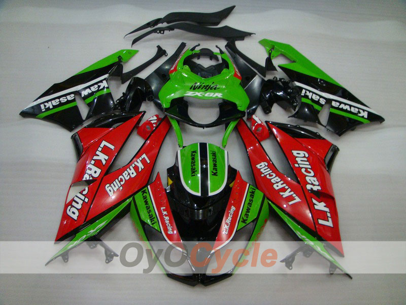 Kit Carene a Iniezione per NINJA ZX-6R 09-12 - Rosso, Verde - Motocard #OYO87901990 Immagine principale del prodotto