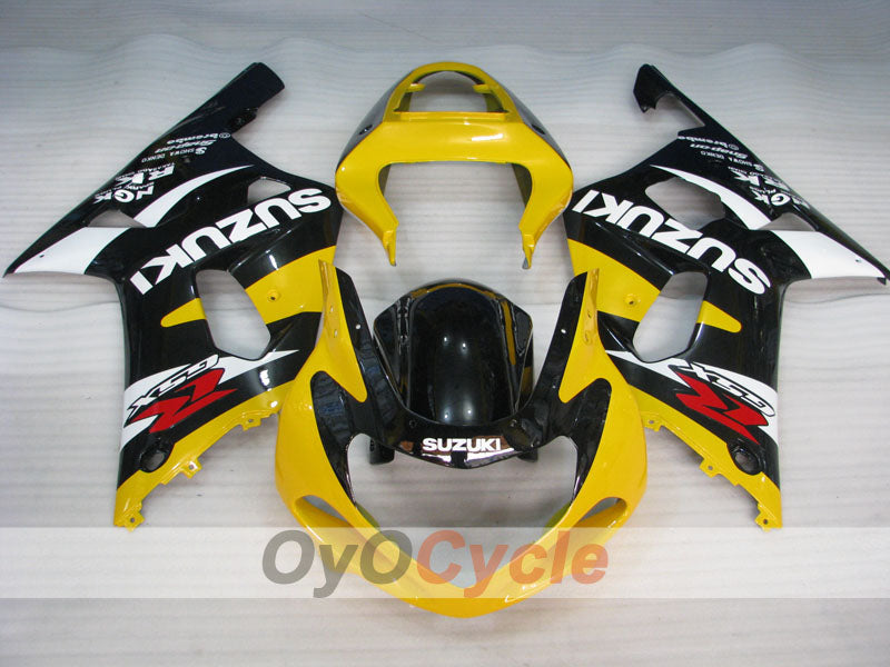Kit carene a iniezione per GSX R600 01-03 - Giallo, Nero - Stile di fabbrica #OYO87901143 Immagine secondaria del prodotto