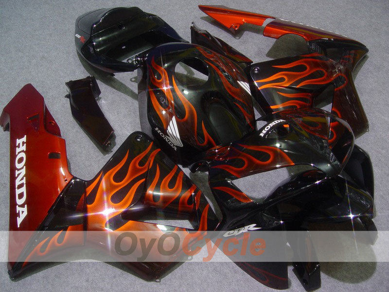 Kit carene stampate a iniezione per CBR600RR 05-06 - Arancione, Nero - Fiamma #OYO87900246 Immagine principale del prodotto