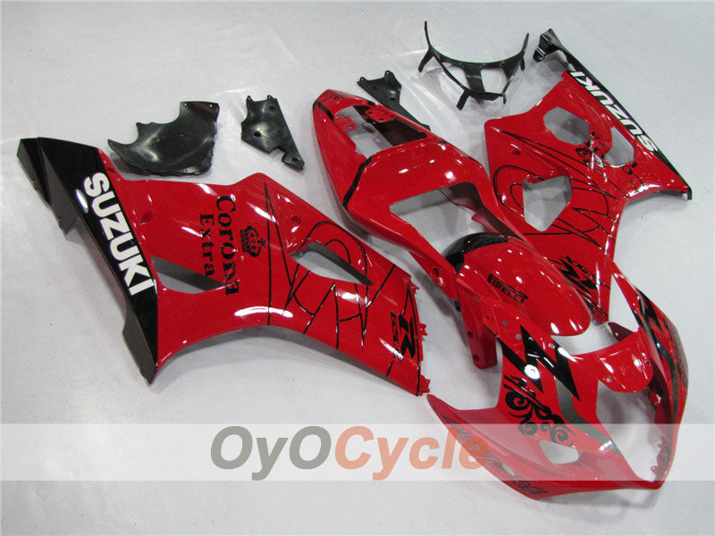 Carene a iniezione per GSX R1000 03-04 - Rosse - Corona #OYO87901809 Immagine principale del prodotto