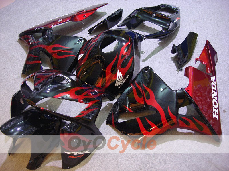 Kit carene stampate a iniezione per CBR600RR 05-06 - Rosso, Nero - Fiamma #OYO87900248 Immagine principale del prodotto