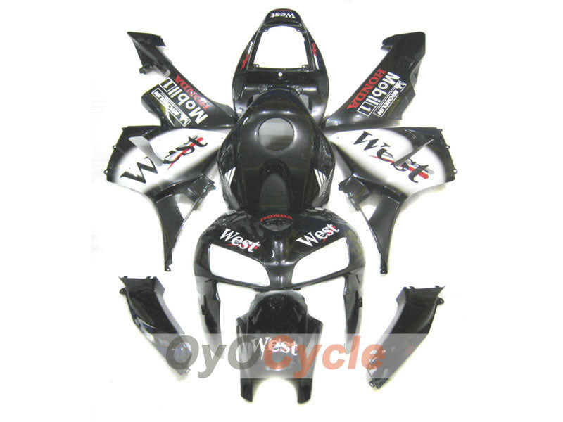 Kit carene stampate a iniezione per CBR600RR 05-06 - Bianco, Nero - West #OYO87900352 Immagine secondaria del prodotto