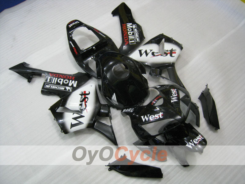 Kit carene stampate a iniezione per CBR600RR 05-06 - Bianco, Nero - West #OYO87900352 Immagine principale del prodotto