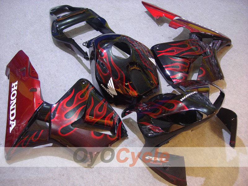 Carenatura a iniezione per CBR600RR anni 03-04 - Rosso, Nero - Fiamma #OYO87902519 Immagine principale del prodotto