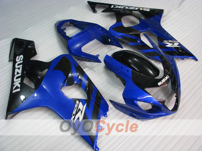 Kit carene stampate a iniezione per GSXR600 04-05 - Blu, Nero - Stile originale #OYO87901403 Immagine principale del prodotto