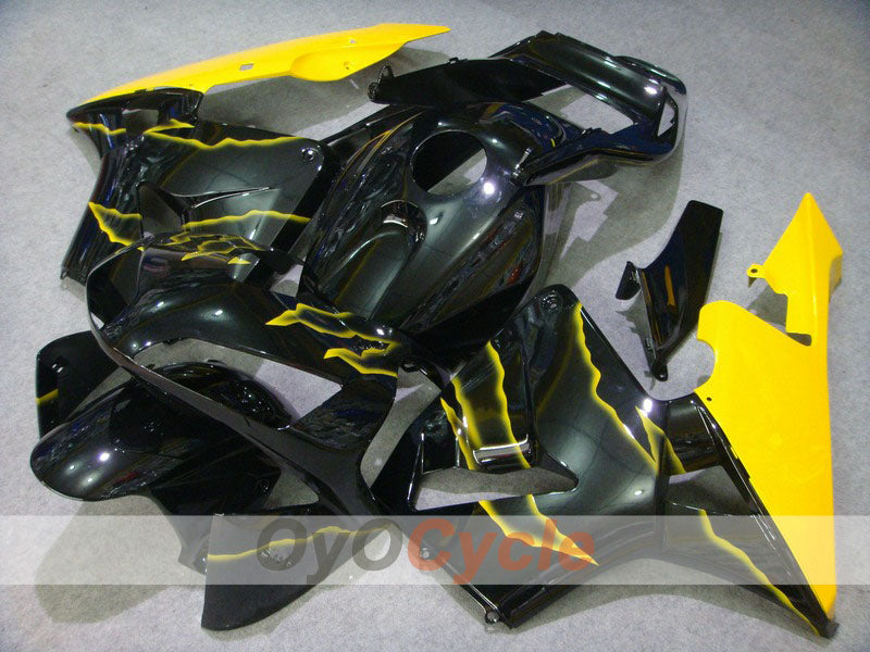 Kit carene a iniezione per CBR600RR 03-04 - Giallo, Nero - Fiamma #OYO87902520 Immagine principale del prodotto