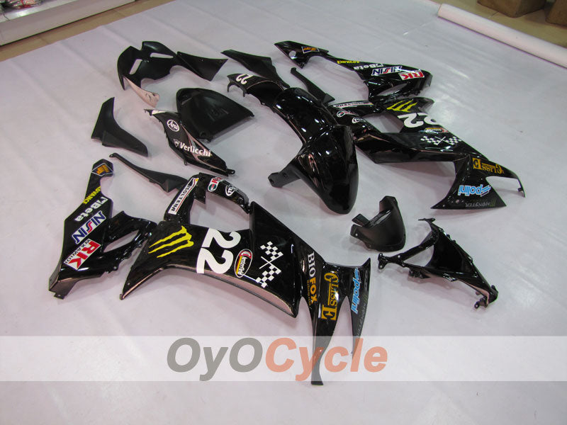 Kit carene a iniezione per NINJA ZX-10R 08-10 - Nero - Monster #OYO87901652 Immagine secondaria del prodotto