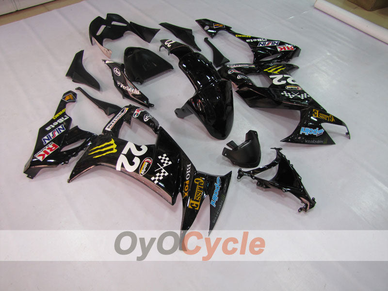 Kit carene a iniezione per NINJA ZX-10R 08-10 - Nero - Monster #OYO87901652 Immagine principale del prodotto