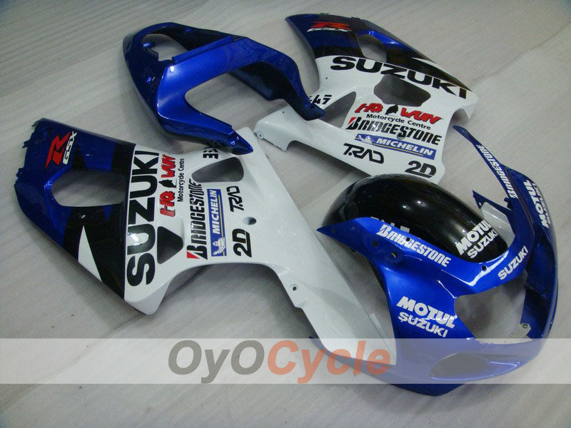 Kit carene a iniezione per GSX R600 01-03 - Blu, Bianco - Stile Fabbrica #OYO87901107 Immagine principale del prodotto