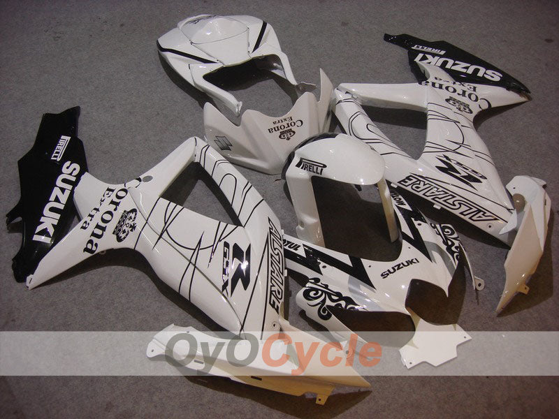 Carene a iniezione per GSX R600 08-10 - Bianco, Nero - Corona #OYO87901609 Immagine principale del prodotto
