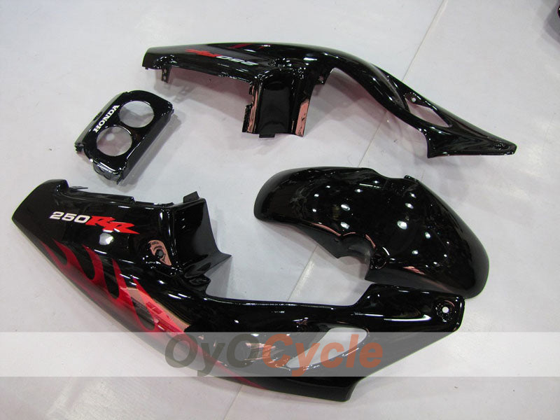 Carenatura a iniezione per CBR250RR 90-94 - Rosso, Nero - Fiamma #OYO87902948 Immagine secondaria del prodotto