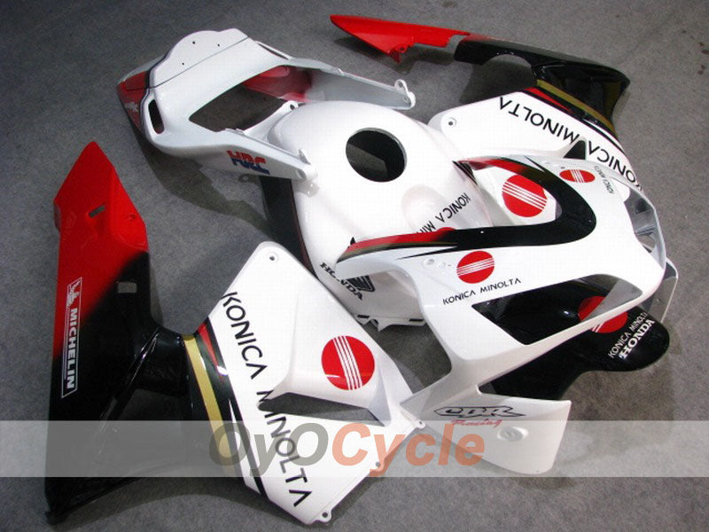Kit carenatura a iniezione per CBR600RR 03-04 - Bianco, Nero - Konica Minolta #OYO87902531 Immagine principale del prodotto