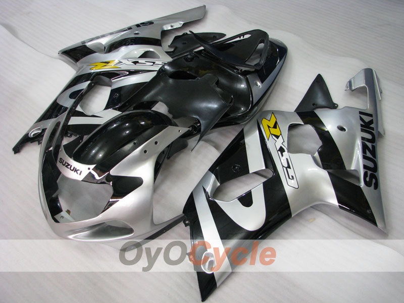 Kit carene a iniezione per GSX R600 01-03 - Nero, Argento - Stile Fabbrica #OYO87901128 Immagine principale del prodotto